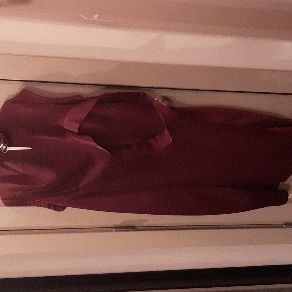 Asos Mod Burgundy Dress